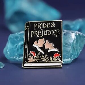 3/$25 Jane Austin’s “Pride and Prejudice” pin Romance, Period Literature, Book